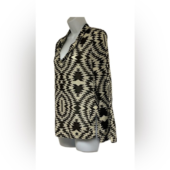 Tory Burch Aztec Print Tunic Top with Sequin Embellishment - Picture 2 of 9